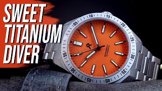 RZE Endeavour Titanium Divers Watch (Rescue ORANGE)