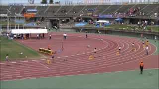 平成25年度　北信越高等学校陸上競技大会　女子4×100ｍR準決勝2組