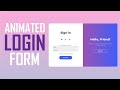 How to Build an Animated Login Form (HTML, CSS, JavaScript)