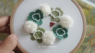 Happy 3Leaf Clover ☘️ 3D Hand Embroidery | ASMR