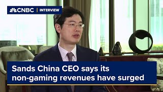 Sands China CEO says its non-gaming revenues have surged