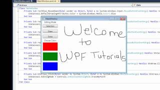 WPF Tutorial 14 - InkCanvas
