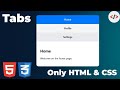Create a Modern Tabs UI with HTML & CSS in 3 Minutes! 🔥 | Quick Frontend Tutorial (No JS Needed)