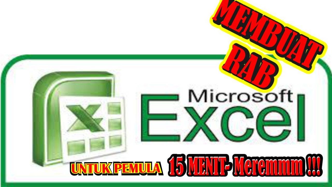 Cara Membuat RAB Pada Excel - Untuk Pemula Part 1 - YouTube