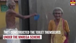 90 year old couple build a toilet