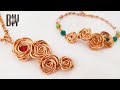 Rose | Pendant | Bracelet | Simple Jewelry | Copper wire | DIY @Lan Anh Handmade 643