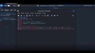 Using bash to perform a ping sweep | Automation for Nmap