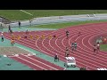 女子100m予選３組　千葉県選手権2022