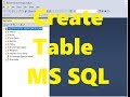 Web API 3; Create Table  in MS SQL required for our App (Employee table)