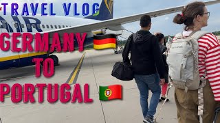 Germany 🇩🇪 to Portugal 🇵🇹 travel vlog|Domestic flight experience in europe