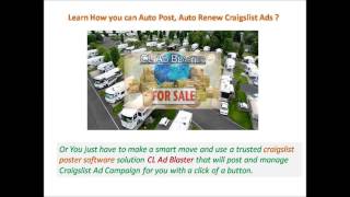 craigslist ad poster software CL Ad Blaster