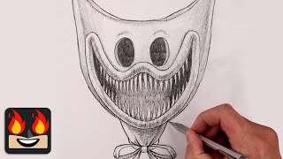 Step-by-Step Tutorial: How to Draw Nightmare Huggy Wuggy from Poppy Playtime! 🎨✏️
