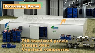 3 different cold room designs - Cold Storage 3D