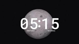 Moon 8 Minute Countdown Timer - Silent