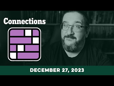 Every Day Doug Plays Connections 12/27 (New York Times Word Game)