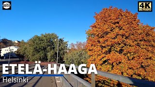 Helsinki Suburbs: Sunny Autumn Afternoon Walk in Etelä-Haaga