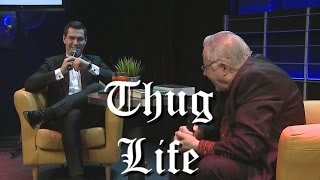 Vytautas Landsbergis numeta ragelį pokalbio metu (thug life)