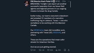 FBI Director reports 22 drug arrests in Lubbock