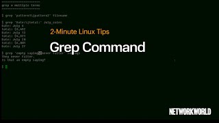 How to use the grep command