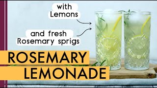 Homemade Rosemary Lemonade recipe made with Lemons | Only 5 Ingredients | 1,5 L