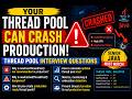 Java Thread Pool Interview Questions | Production Issues, Sizing & Monitoring Explained