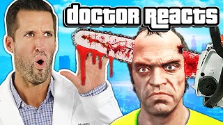 ER Doctor REACTS to Craziest Grand Theft Auto V (GTA 5) Injuries