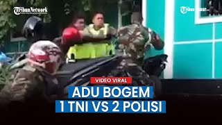 Viral Video Adu Bogem 1 TNI vs 2 Polisi di Ambon