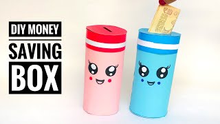 Handmade Money Bank/Cute Money Bank From Cardboard/How to make money saving box