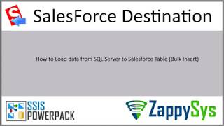 Salesforce bulk insert using SSIS - load from SQL Server