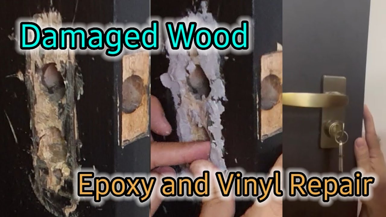 How To Fix Damaged Wood Doors Youtube
