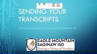 Senior Video - Transcripts through Parchment