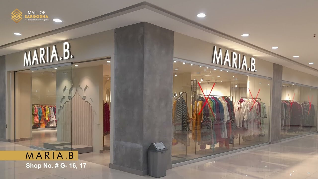 Maria B Shop No. # G- 16, 17 | Mall Of Sargodha - YouTube