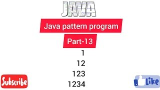 Java pattern program part 13 Easy Learning Genius