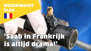 SAAB met een GEBROKEN koelvloeistof pijp | Wegenwacht vlog