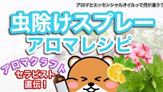 【キズナschool】夏に大活躍‼️肌に優しい虫除けスプレーのアロマレシピ🌿アロマセラピスト直伝‼️