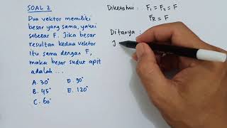 Resultan Dua Vektor || Fisika SMA Kelas X || #OprekMafiki