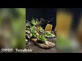 garden tablescape design using oasis® terrabrick® floral media