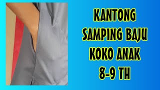 Cara Bikin Kantong Samping Baju Koko Anak