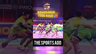 🤯💥🤔Most intelligent 🧠raid in pkl🥵 remember this raid#kabaddi#youtubeshorts#kabaddilive#youtube