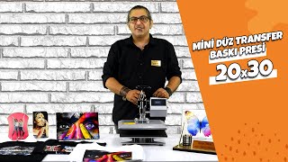 Mini Düz Transfer Baskı Presi Tanıtım Videosu (HP230B - 20x30)