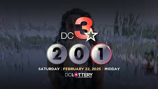 DC LOTTERY Midday 02/22/2025