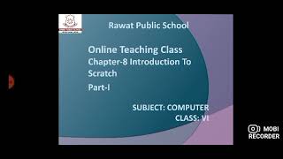 Computer I Class 6 I Ch-8 Introduction To Scratch I Part 1