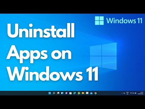 How to Uninstall Programs in Windows 11 Uninstall Apps on Windows 11
