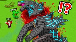 JJ and Mikey Investigates What Happened with Godzilla Dismemberd in Minecraft - Maizen