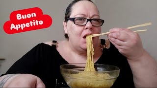 MUKBANG : ASSAGGIO LA NOVITÀ SAIKEBON NOODLES AL CURRY !! MUKBANG FINITO MALE 🤦