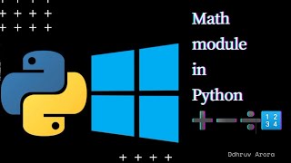 Math Module || Built-in Methods || Constants || Use of it || #python3 #python #programming