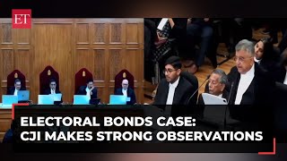 Electoral bonds case: CJI Chandrachud makes strong observations, questions 'selective anonymity'