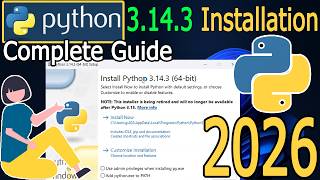 How to Install Python 3.14.3 on Windows 10/11 [ 2026 Update ] Python Demo Programs