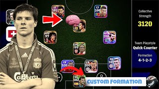 Best Quick Counter Custom Formation In eFootball 2024 Mobile | Best Custom Forma
