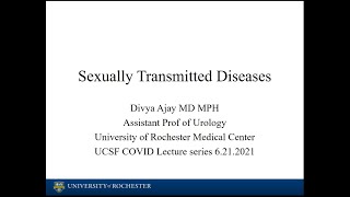6.21.2021 Urology COViD Didactics - Sexually Transmitted Diseases